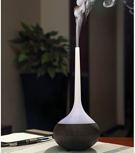 Mini 100ml Aroma Essential Oil Diffuser,Air Purifier,Deep Wood Grain Lonize Ultrasonic Aromatherapy Cool Mist Air Humidifier with Waterless Auto Shut-off for Office/Bedroom/living Room/Yoya/Spa