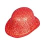 Bowler Hat Glitter Red