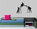 Wall Mural Vinyl Sticker Decal Baby Kid Room Nursery Children Playing on Ladder N15 Wall Mural Vinyl Sticker Decal Baby Kid Room Nursery Children Playing on Ladder N15