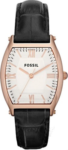 Fossil Wallace Leather Watch Black