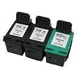 3 Pack (2BK+1C) Hp- No.98 & No. 95 Black and Tri-color Remanufactured Ink