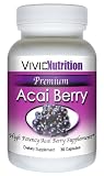 PREMIUM ACAI - High Potency, Pure Acai Berry Supplement. The All-Natural Diet, Weight Loss, Colon Cleanse, Detox, Antioxidant Superfood Product.