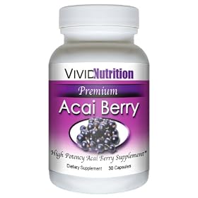 PREMIUM ACAI - High Potency, Pure Acai Berry Supplement. The All-Natural Diet, Weight Loss, Colon Cleanse, Detox, Antioxidant Superfood Product.