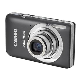 Canon IXUS 115 HS Digital Camera - Grey (12.1MP, 4x Optical Zoom) 3.0 inch LCD