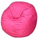 3-feet Hot Pink Cozy Sac Bean Bag Chair Love Seat