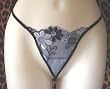 Ladies Embroidered Thong w/Mesh Back 0/S Fits Most (Click for more colors)