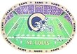 St. Louis Rams Set of 4 Placemats - Football Sports Merchandise