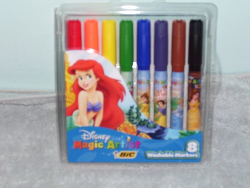 Childrens Toyshop  Toys : Disney Magic Artist Princess 8 Washable Markers