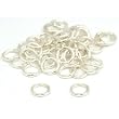 40 Jump Rings Closed Sterling Silver Jewelry 22 Gauge 4mm