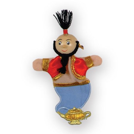 Childrens Toyshop  Toys : Genie in the Lamp Wooded Headed Finger Puppet