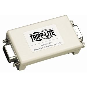 Tripp Lite DB9 Network Dataline Surge Protector/Suppressor RS-232 for M/F 9 Pin Port