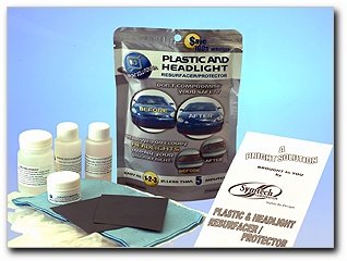 Bright Solutions Headlamp and Plastic Resurfer/Protector Car Care Econo Kit