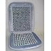 Velour/Wood Bead Cushion - Gray Image