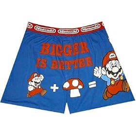Nintendo - Mario + Mushroom / Bigger is Better boxer shorts for men