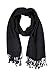 Paskmlna Paisley Jacquard Pashmina Shawl Wrap Scarf Stole (Black01813)