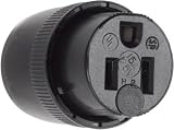 Pass & Seymour #5296BKCC20 15A 125V Black Connector
