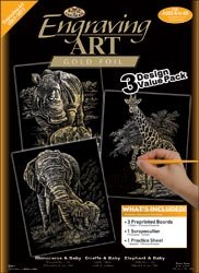 Royal Brush Engraving Art Value Packs 3/Pkg Gold 