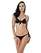 RELLECIGA Women's Side Tie Swimwear Halter Bow Minimal Push Up Bikini Set