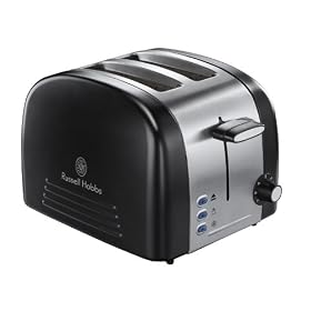 Russell Hobbs 18046 2-Slice Ebony Toasted in Matt Black