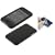 Apple iPhone 3G Premium Polycarbonate Black Rubberize Textured Snap-On Case Cover + Screen Protector Shield (NOT Compatible with 1st Generation iPhone)