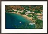 Aerial View of Coast Near Santa Marta, Santa Marta, Colombia Framed Art Poster Print by Krzysztof Dydynski, 29x21