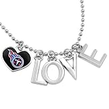 NFL Touch by Alyssa Milano Tennessee Titans Love Necklace with Heart Team Logo