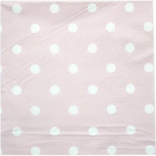 Baby Pink Coordinating Classics Polka Dot Lunch Napkins 20ct