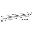 Cast Metal Pipe Cast Brass Burner