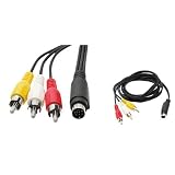 CablesToBuyTM 5 FT (1.5 m) 7 Pin S-video Male to 3 RCA Male Cable