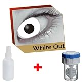 MesmerEyez XtremeEyez White Out Coloured Disposable Contact Lenses Lens 3 Month Very High Quality