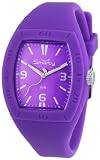 Smarty Big SW101F - Reloj de mujer de cuarzo, correa de silicona color morado