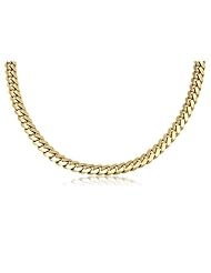 14K Solid Yellow Gold Original Handmade Cuban Curb Link Chain / Necklace 7mm Wide 22" inch Long.