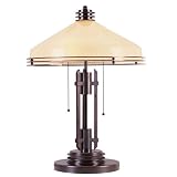 Livex Lighting 4368-67 Olde Bronze Matrix 2 Light 200W Table Lamp with Medium Bulb Base and Iced Champagne Glass from Matrix Series