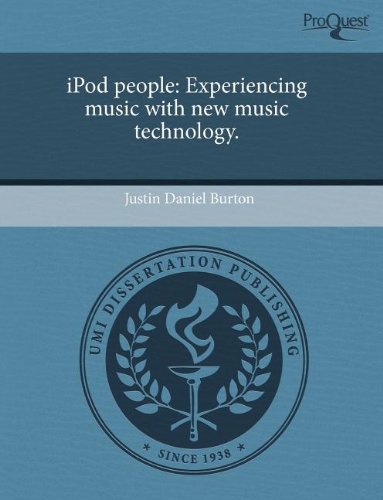 iPod people: Experiencing music with new music technology.