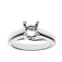 18k White Gold Classic Trellis Engagement Ring Setting