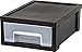 IRIS USA Small Desktop Stacking Drawer, 6 Pack, Black