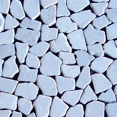 Toemi Kuta White 12 x 12 Tumbled Marble Mosaic Tile, mosaic tile