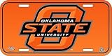 Oklahoma State Cowboys NCAA Plastic License Plate
