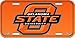 Oklahoma State Cowboys NCAA Plastic License Plate