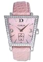 Women's Trapeze Pink Crocodile & Diamond Watch Stainless Steel