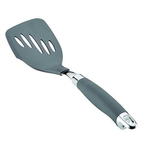 Anolon SureGrip Nonstick Nylon Mini Slotted Turner, Gray 12-Inch, Tools and Gadgets