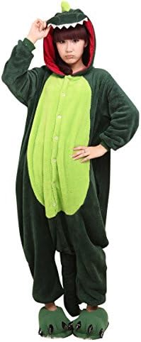 Molly Warm Kigurumi Pajamas Anime Cosplay Halloween Costume Onesie M Dinosaur