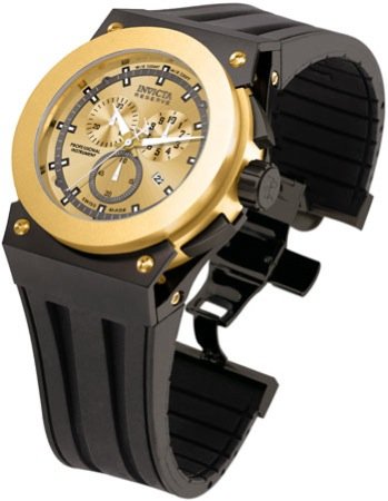 Invicta Akula Reserve Chronograph Chrono Men's Watch - Black with Gold - 5282