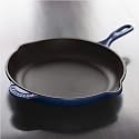 Le Creuset Enameled Cast-Iron 11-3/4-Inch Skillet with Iron Handle, Cobalt