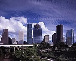 Houston Skyline Photograph - Beautiful 16"x20" Photographic Print by Carol M. Highsmith