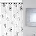 Floral Shower Curtain with Hooks