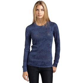 Calvin Klein Performance Ladies Crew Neck Burnout Top