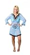 Copacabana Long Sleeve Embroidered Beach Tunic/Cover Up