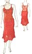 Skirt Top Set Georgette Embroidery Womens Casual Sundresses Size P