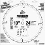 Vermont American 27829 5/8-Inch Arbor 10-Inch 24 Tooth Titanium Series Circular Saw Blade